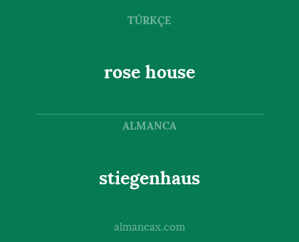 stiegenhaus - rose house