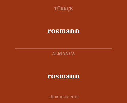 rosmann - rosmann