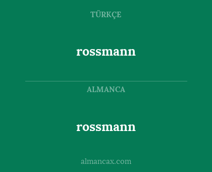 rossmann - rossmann