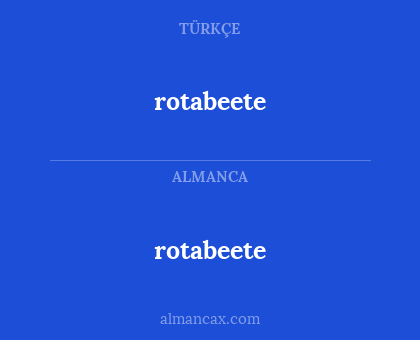 rotabeete - rotabeete