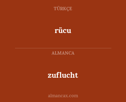 rücu - zuflucht