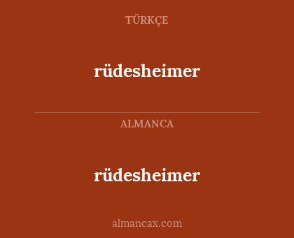 rüdesheimer - rüdesheimer