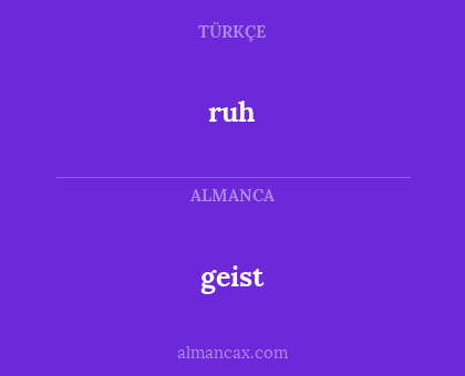geist - ruh
