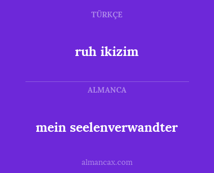 mein seelenverwandter - ruh ikizim