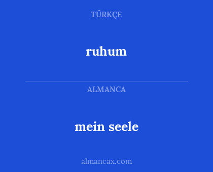ruhum - mein seele