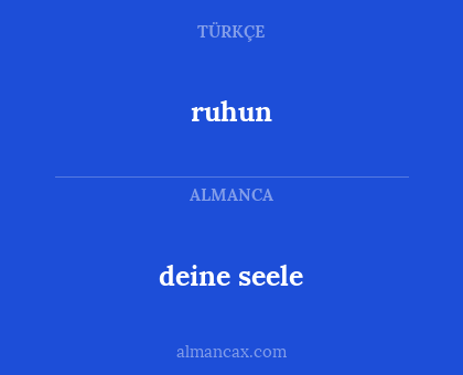 deine seele - ruhun