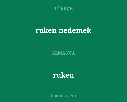 ruken nedemek - ruken