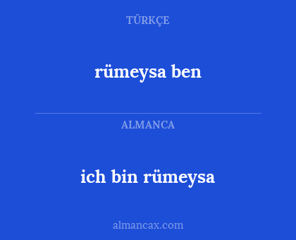 rümeysa ben - ich bin rümeysa