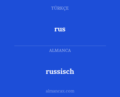 rus - russisch
