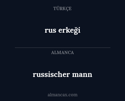 russischer mann - rus erkeği