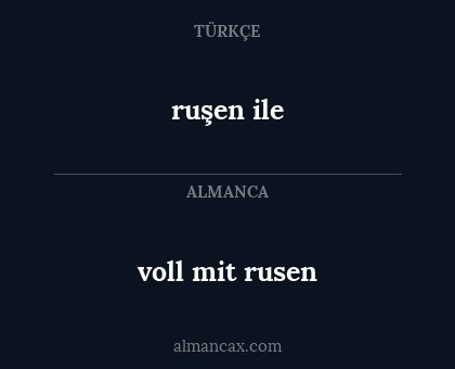 ruşen ile - voll mit rusen