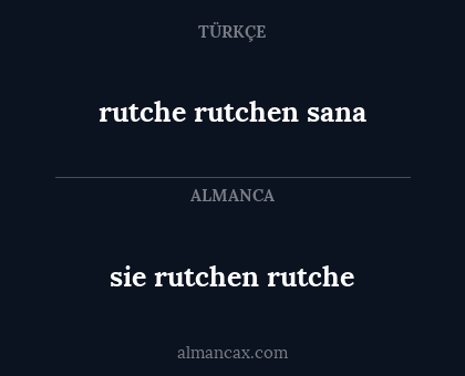 rutche rutchen sana - sie rutchen rutche