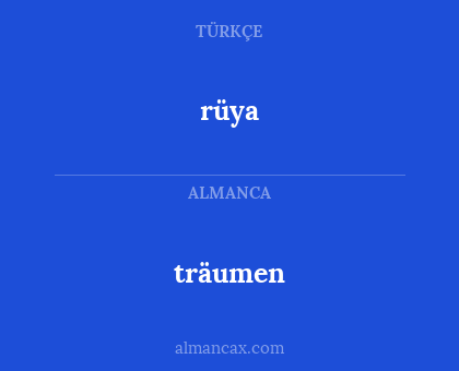 rüya - träumen