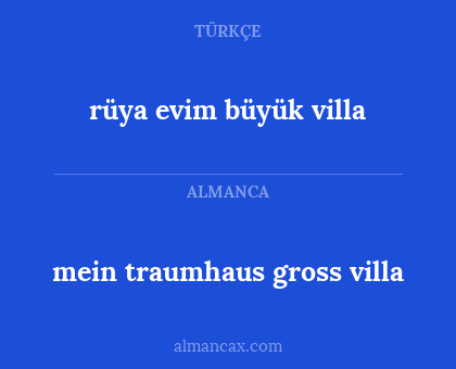 rüya evim büyük villa - mein traumhaus gross villa