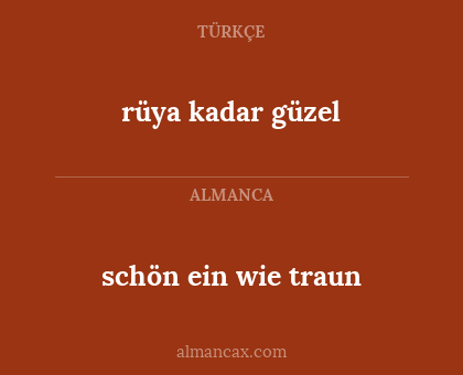 rüya kadar güzel - schön ein wie traun