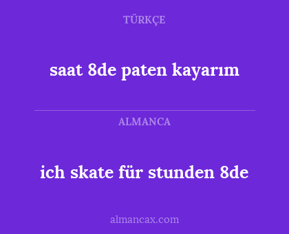 ich skate für stunden 8de - saat 8de paten kayarım
