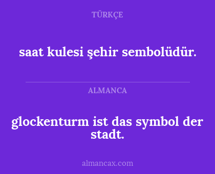 glockenturm ist das symbol der stadt. - saat kulesi şehir sembolüdür.