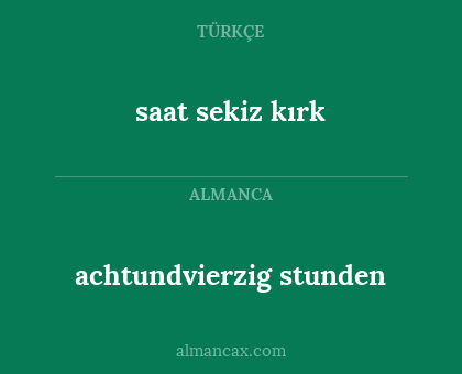 achtundvierzig stunden - saat sekiz kırk
