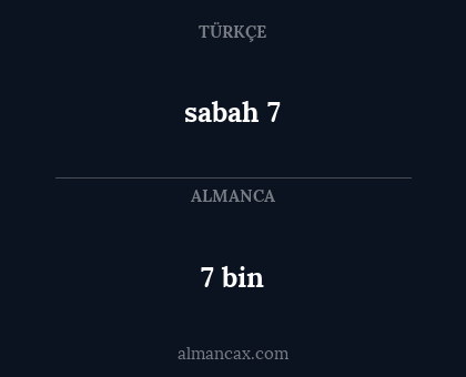 sabah 7 - 7 bin