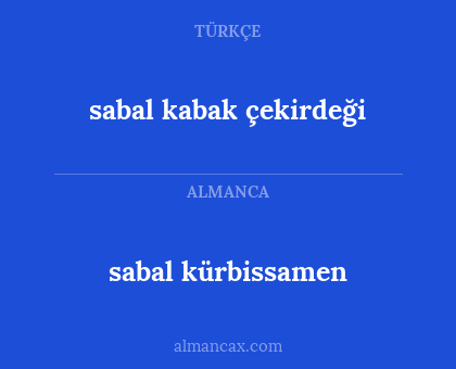 sabal kabak çekirdeği - sabal kürbissamen