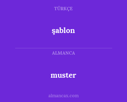 şablon - muster