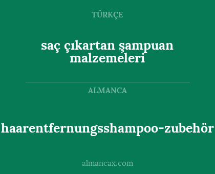 haarentfernungsshampoo-zubehör - saç çıkartan şampuan malzemeleri