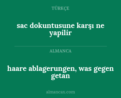 haare ablagerungen, was gegen getan - sac dokuntusune karşı ne yapilir