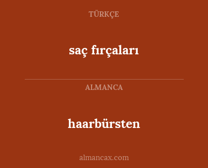 haarbürsten - saç fırçaları
