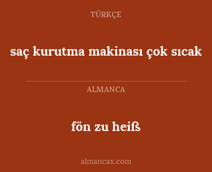 fön zu heiß - saç kurutma makinası çok sıcak