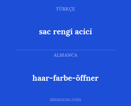 haar-farbe-öffner - sac rengi acici