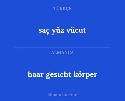 haar gesıcht körper - saç yüz vücut