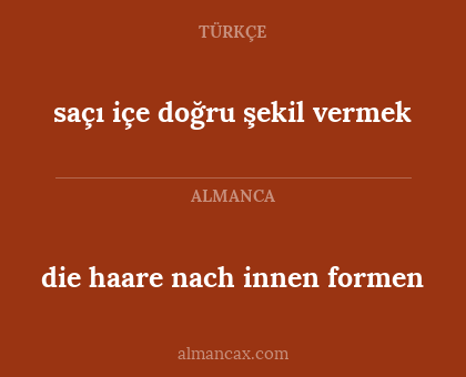 saçı içe doğru şekil vermek - die haare nach innen formen