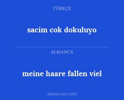 sacim cok dokuluyo - meine haare fallen viel