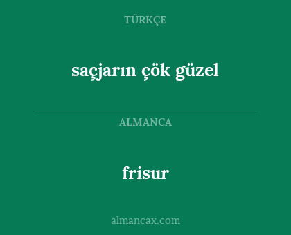 frisur - saçjarın çök güzel