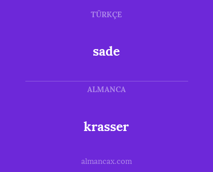 krasser - sade