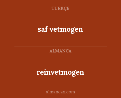 reinvetmogen - saf vetmogen