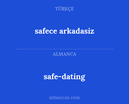 safece arkadasiz - safe-dating