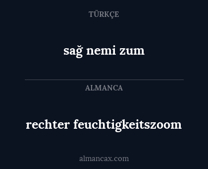 sağ nemi zum - rechter feuchtigkeitszoom