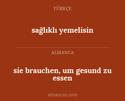sağlıklı yemelisin - sie brauchen, um gesund zu essen