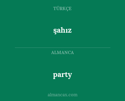 party - şahız
