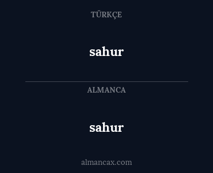 sahur - sahur