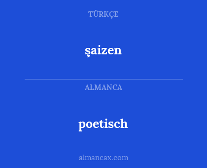 şaizen - poetisch