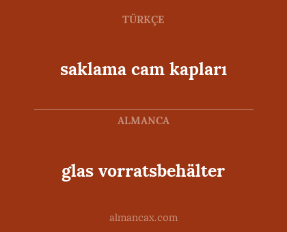 saklama cam kapları - glas vorratsbehälter