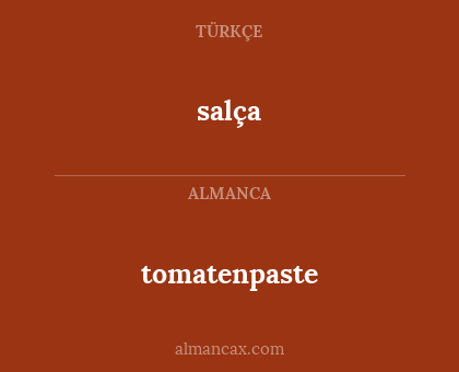 salça - tomatenpaste
