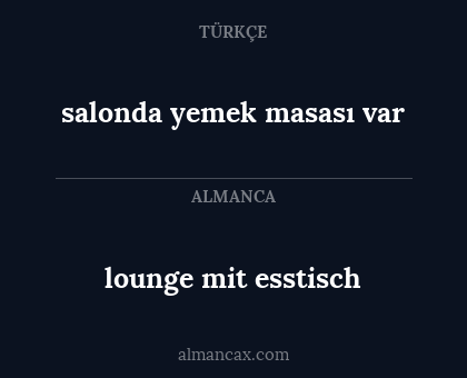 lounge mit esstisch - salonda yemek masası var