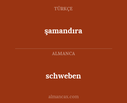 schweben - şamandıra