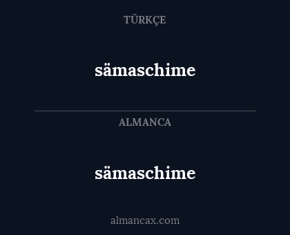 sämaschime - sämaschime