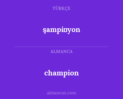 champion - şampi̇yon