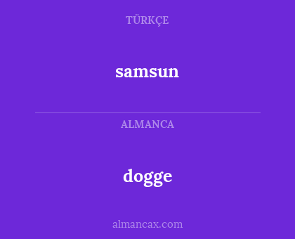 dogge - samsun