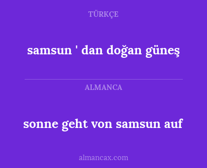 sonne geht von samsun auf - samsun ' dan doğan güneş